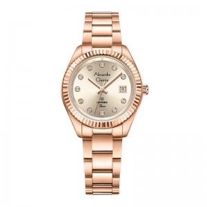 Alexandre Christie AC 2A83 Full Rosegold LDBRGLN Passion Sapphire